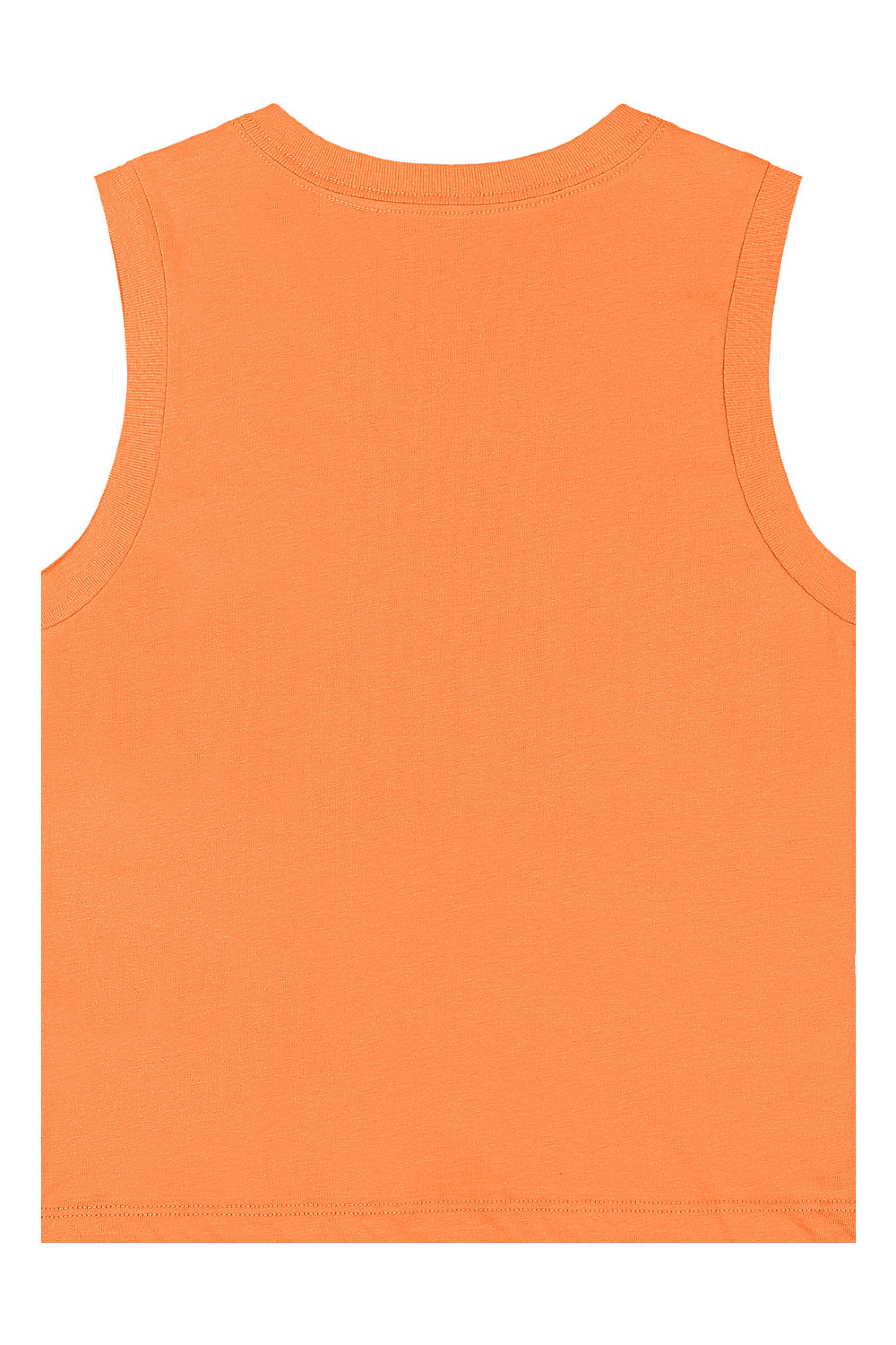 Conjunto Infantil com Regata Estampada e Bermuda (Laranja) Quimby - Imagem 4